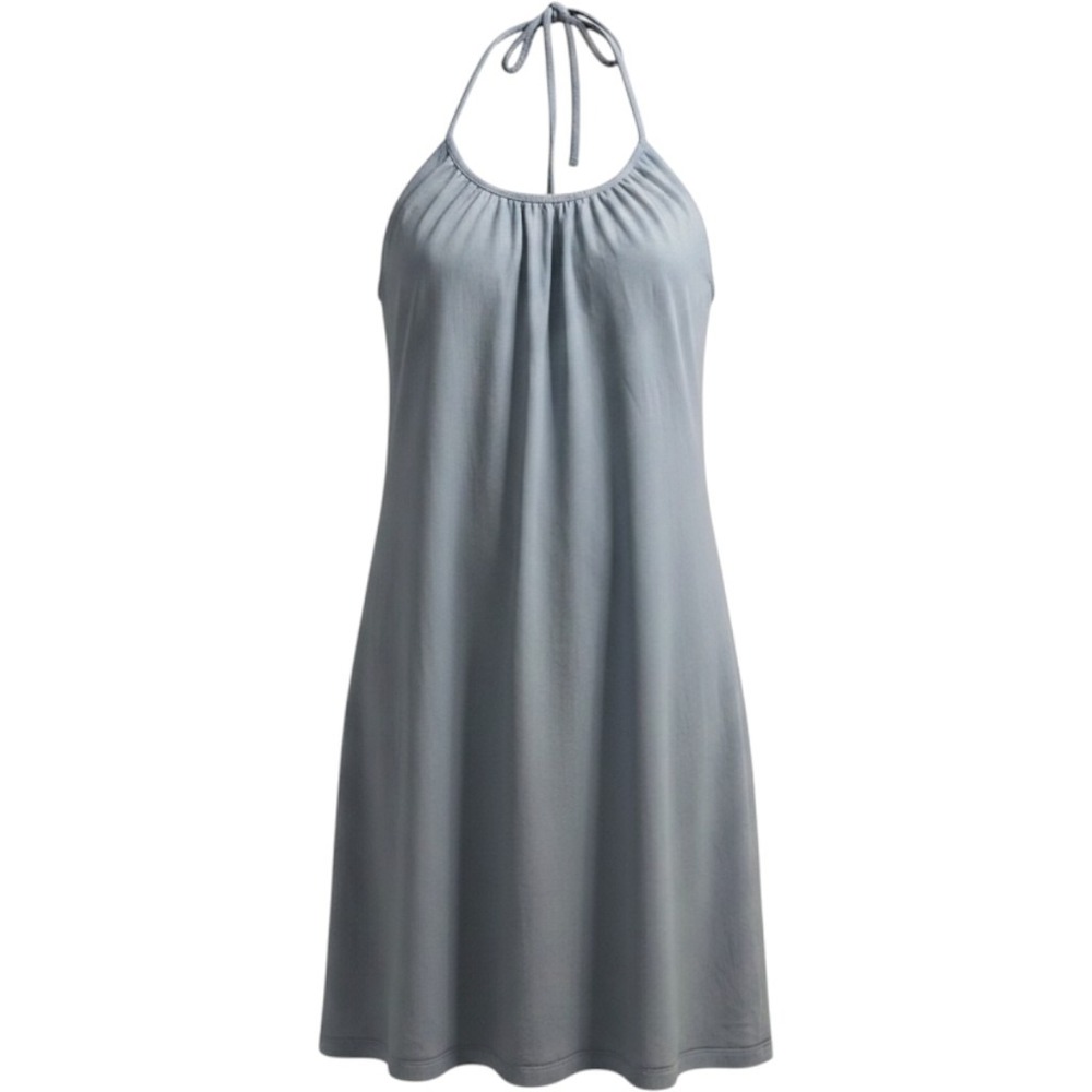 Vintage Rare Y2K/90s Victorias Secret Blue Shelf Bra Halter Dress Sie M, Summer